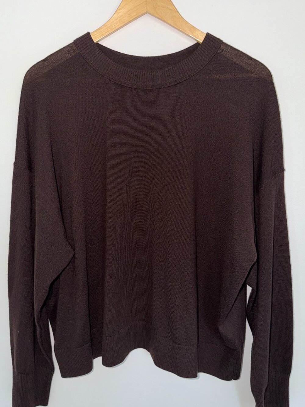 100% Merino Wool Banana Republic Chocolate Brown Merino Wool Sweater